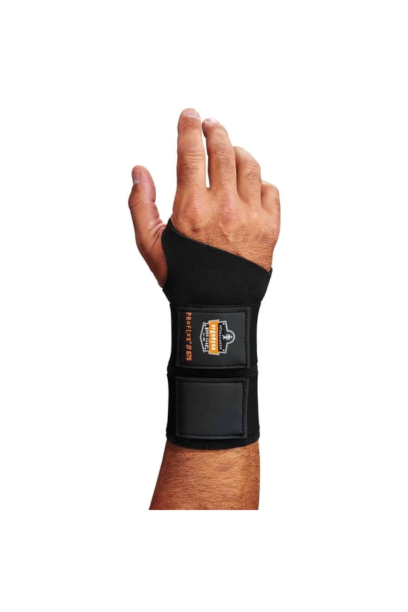 ProFlex 675 Ambidextrous Double Strap Wrist Support, Black, S