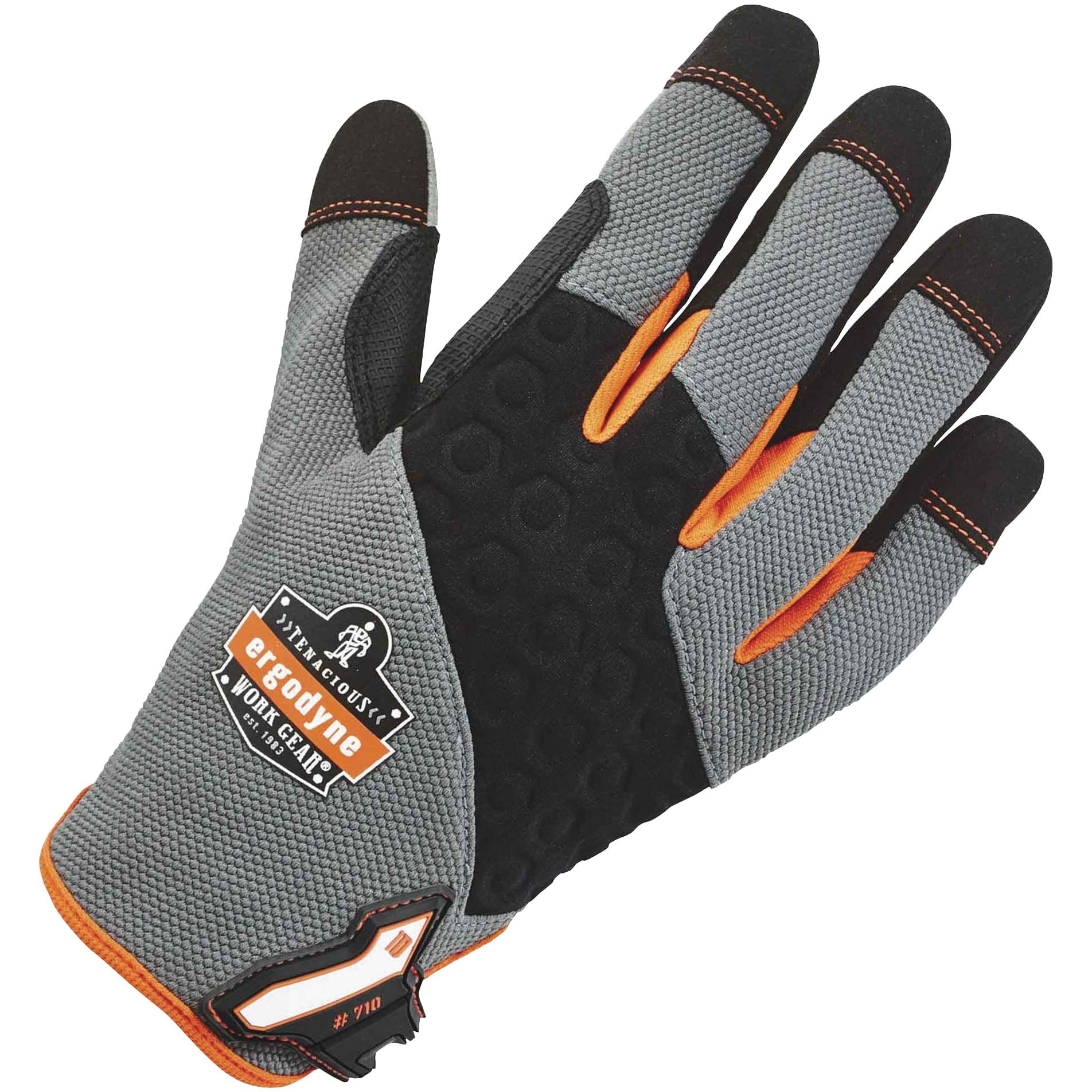 AIGEVTURE Heavy Duty Synthetic Leather Impact Work Gloves Men, Mechanic Gloves, Sensitive Touch Screen Flexible Grip Gloves for Work