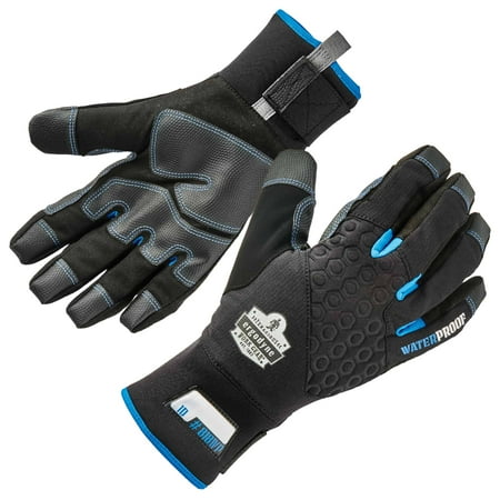 Ergodyne ProFlexÂ® 818WP Performance Thermal Waterproof Utility Gloves, Black, M