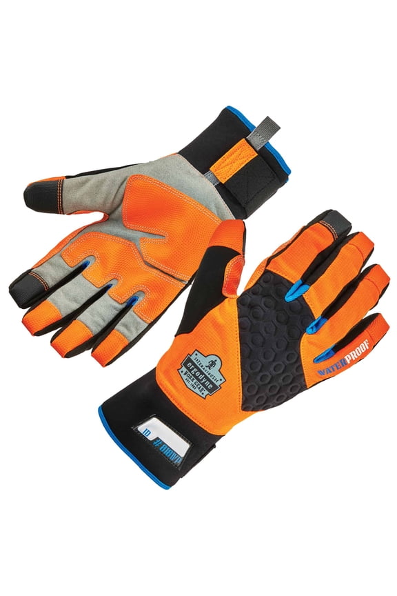 ProFlex® 818WP Performance Thermal Waterproof Utility Gloves, Orange, L