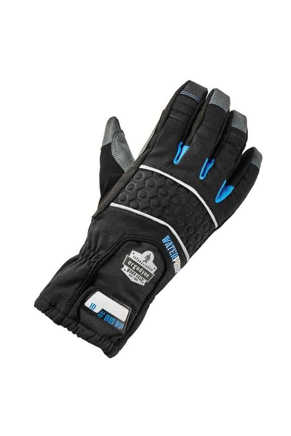 ProFlex 819WP Extreme Thermal Waterproof Insulated Work Gloves, Touchscreen Capable, Black, Small