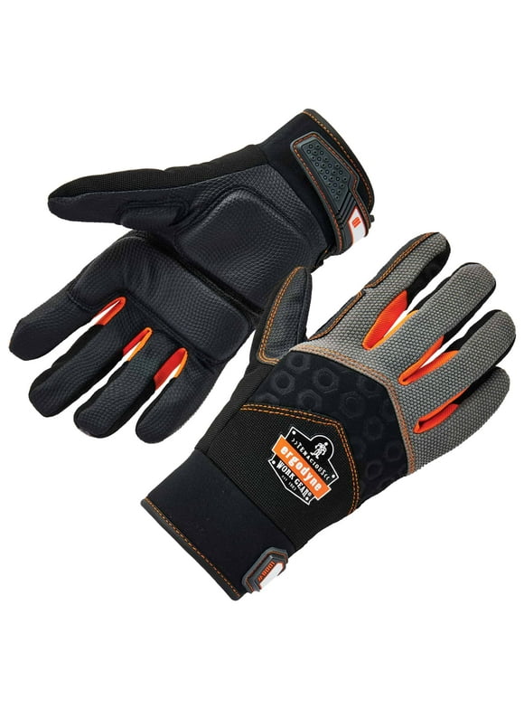 ProFlex® 9001 Full-Finger Impact Gloves, Black, M