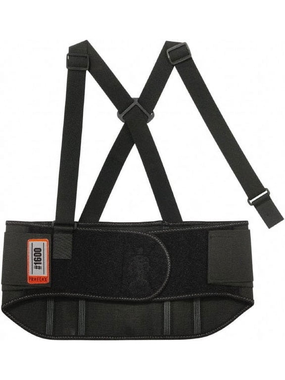 Size L, Hook & Loop, Elastic Belt with Adjustable Shoulder Straps