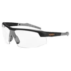 Ergodyne Skoll Skoll, Safety Glasses Anti-Scratch, Clear Lens, Half-Frame,