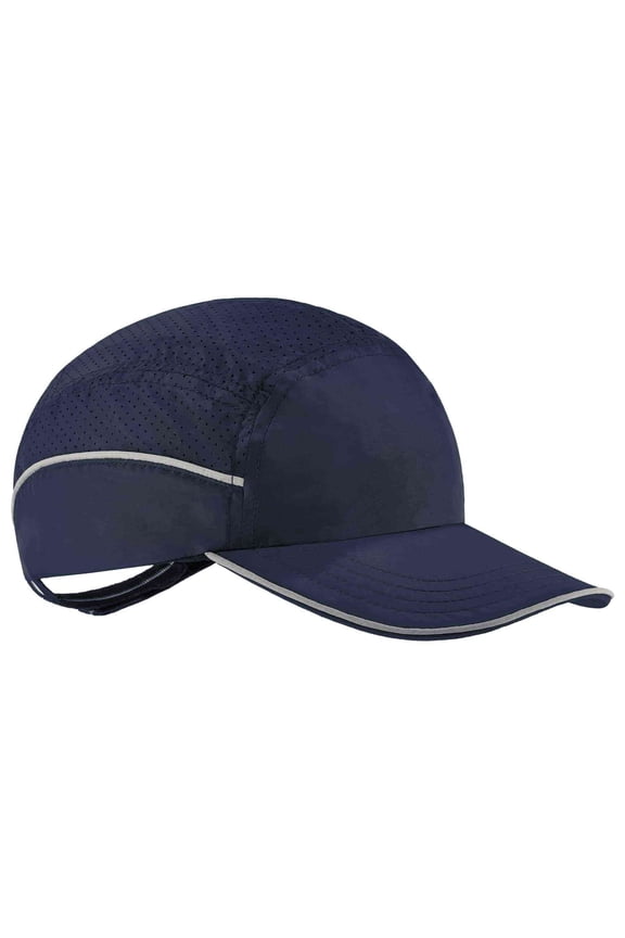 SkullerzÂ® 8955 Lightweight Bump Cap Hat, Navy, Long Brim