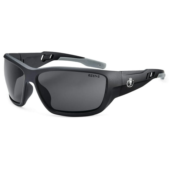 Ergodyne Skullerz® Baldr Safety Glasses // Sunglasses, Matte Black, Smoke Lens