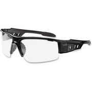 Ergodyne Skullerz Dagr Safety Glasses- Black Frame, Clear Lens