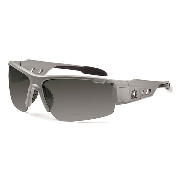 Ergodyne Skullerz® Dagr Safety Glasses // Sunglasses, Matte Gray, Smoke Lens