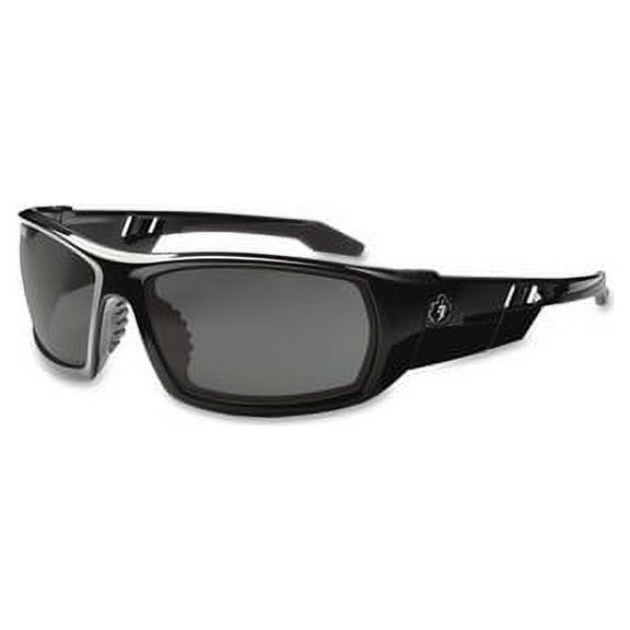 Ergodyne Skullerz Fog-Off Smoke Lens Safety Glasses Durable, Flexible, Non-slip, Scratch Resistant, Anti-fog, Perspiration Resistant - Ultraviolet Protection - Polycarbonate Lens, Nylon Frame, Polycar