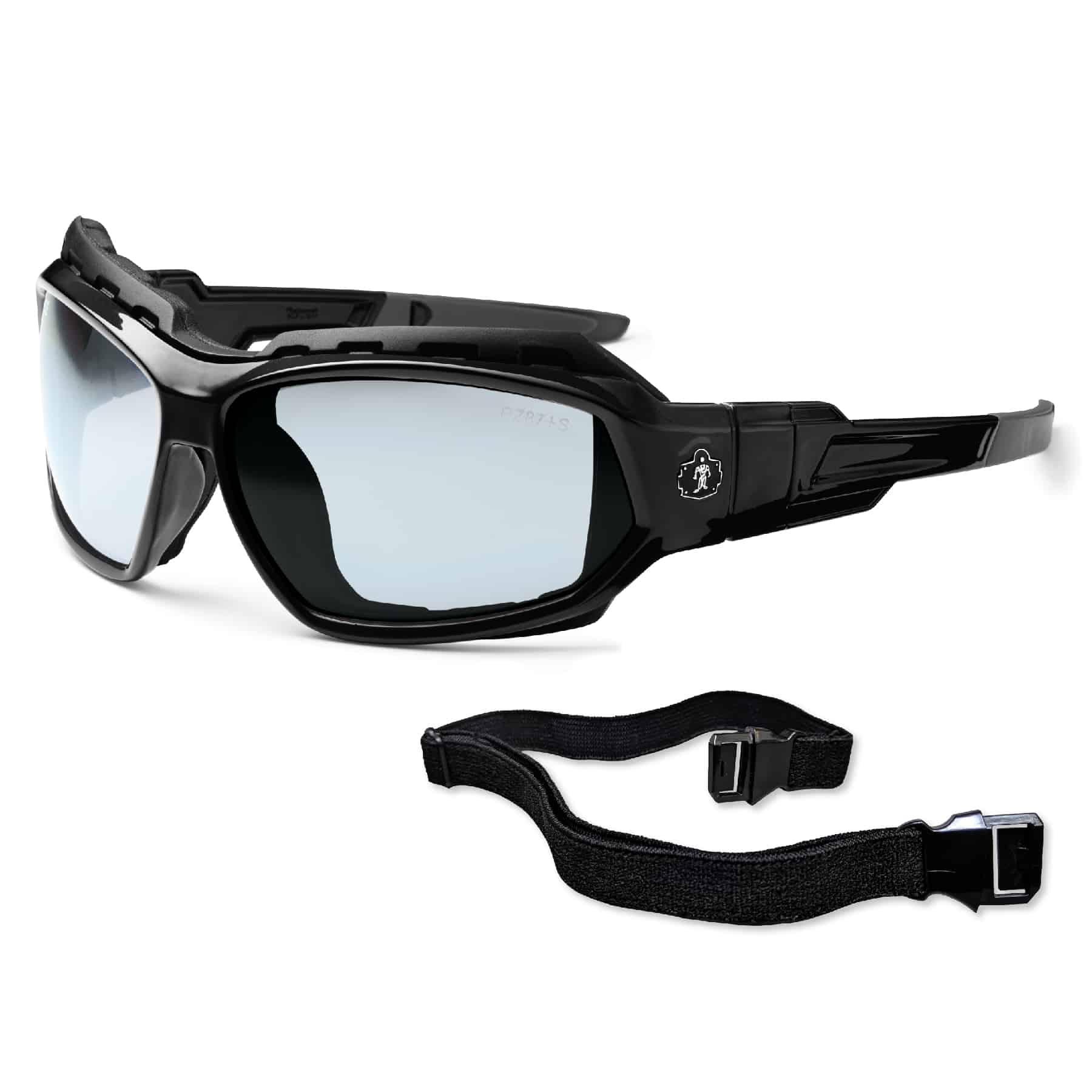 Ergodyne SkullerzÂ® Loki Safety Glasses // Sunglasses, Black, Anti-Fog In/Outdoor Lens - image 1 of 6