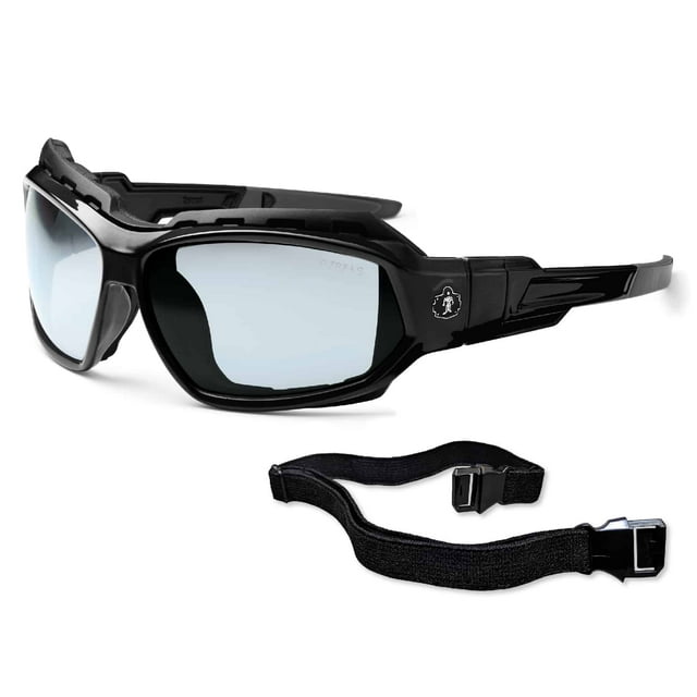 Ergodyne SkullerzÂ® Loki Safety Glasses // Sunglasses, Black, Anti-Fog In/Outdoor Lens