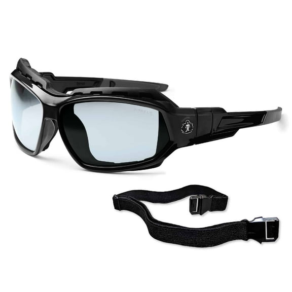 Ergodyne Skullerz® Loki Safety Glasses // Sunglasses, Black, In/Outdoor Lens