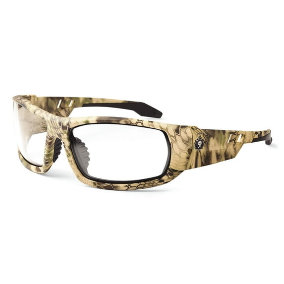 Ergodyne Skullerz® Odin Safety Glasses // Sunglasses, Kryptek Highlander, Anti-Fog Clear Lens