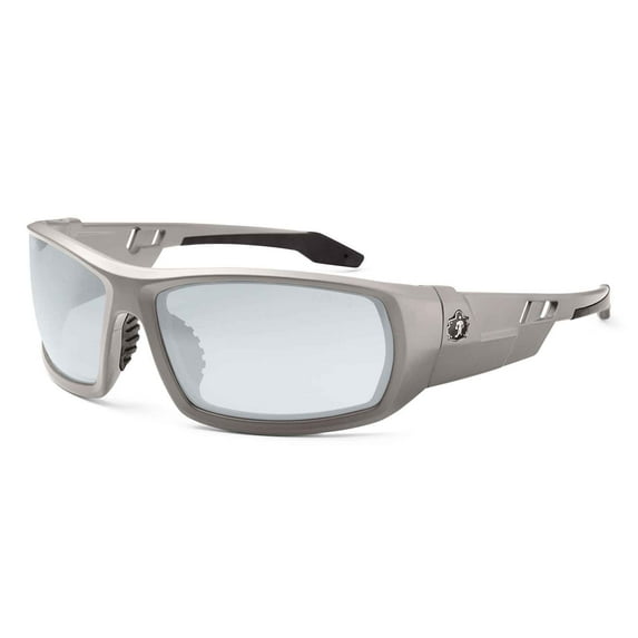Ergodyne Skullerz® Odin Safety Glasses // Sunglasses, Matte Gray, In/Outdoor Lens