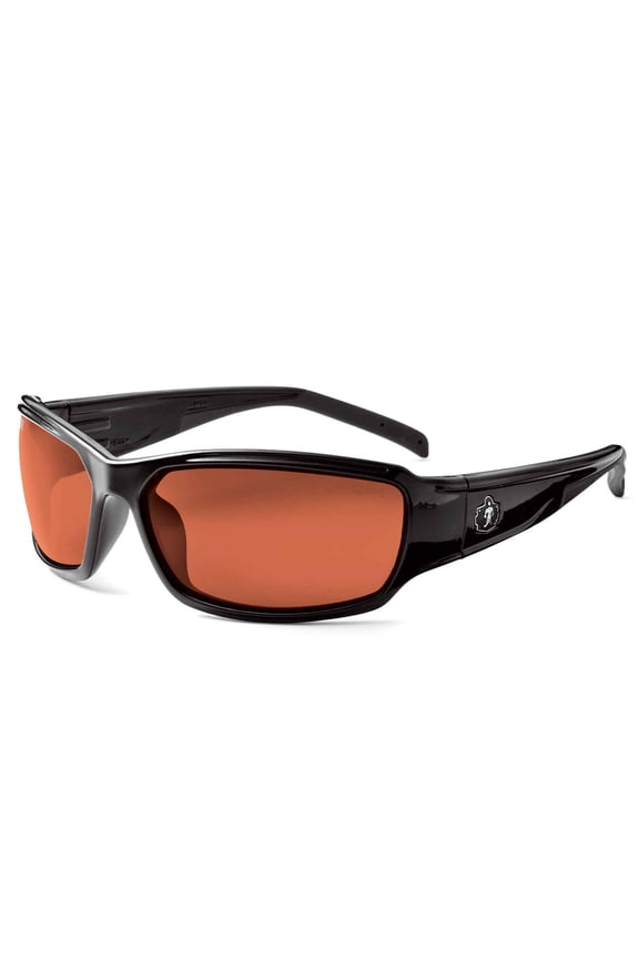 Skullerz® Thor Safety Glasses // Sunglasses, Black, Copper Lens