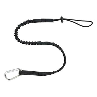 Tool Lanyard with Carabiner Attachment Retractable Elastic Rope High Strength 20 inch Expansion Tool Tether for Rock Climbing Camping Hiking Style B
