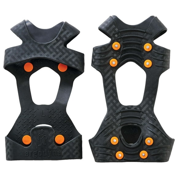 Ergodyne TREX 6300 Traction Cleat Grips Ice and Snow, One-Piece Easily Attaches Over Shoe/Boot with Carbon Steel Spikes to Provide Anti-Slip Solution, 2XL