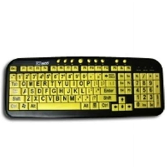 Ergoguys CD-1038 Ezsee Keyboard Yellow Keys- Black Legends
