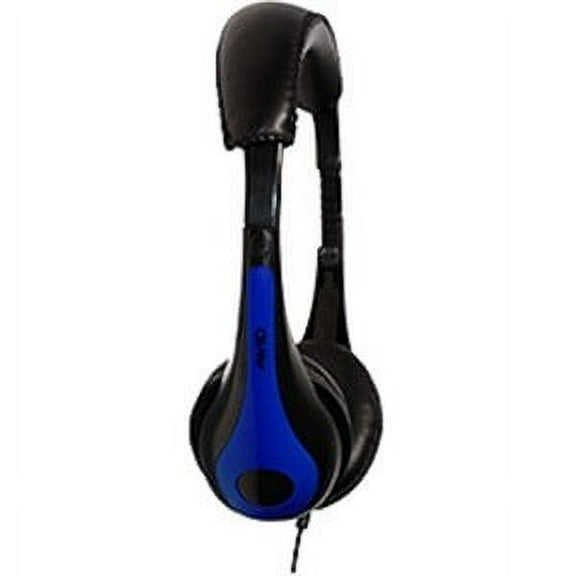 Ergoguys Light Weight Headphone with Braided Nylon Cord, Blue