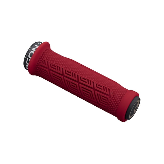 Ergon GDH Fat Grips for DH & Enduro with GravityControl Rubber, Multi-Level Cushioning, Secure Lock-in, Chili Red, 140mm