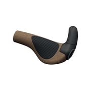 Ergon GP2 Evo BioKork Lock-On Ergonomic Bar End Grips Black/Tan Large