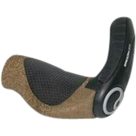 Ergon GP3 BioKork Grips - Large, Black/Cork, Rohloff/Nexus, Lock-On