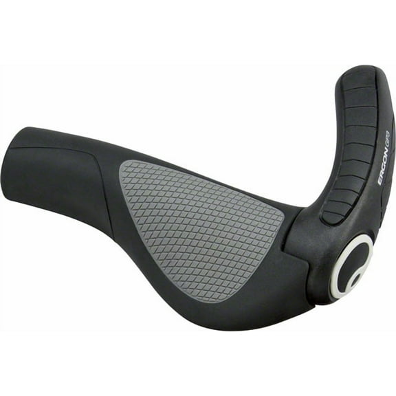Ergon GP3 Grips - Black/Gray Lock-On Small