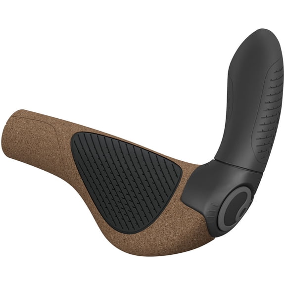 Ergon GP4 Evo BioKork Grips, Small, Brown/Black