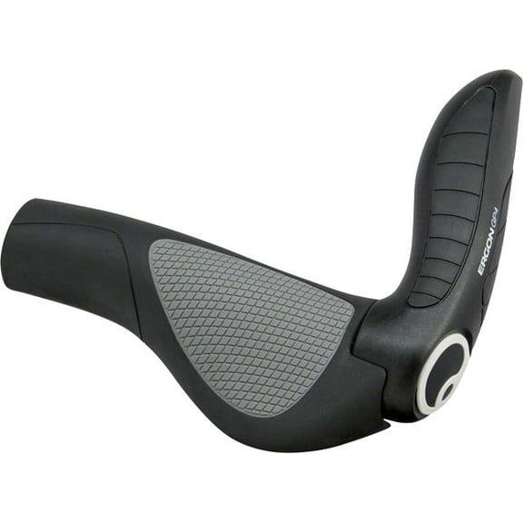 Ergon GP4 Grips - Black/Gray Lock-On Ergonomic Bicycle Grips Size Small