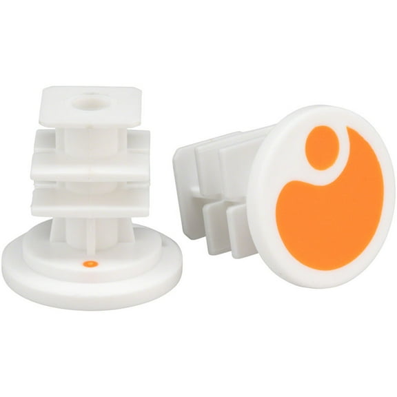 Ergon Replacement End Plugs for GA2 GA2Fat GA3 Orange And White Sold In Pairs