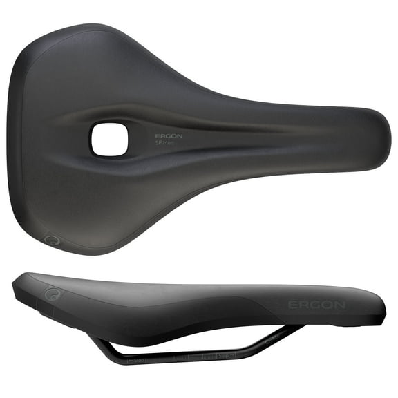 Ergon SF Saddle - Steel, Black, Men's, Small/Medium