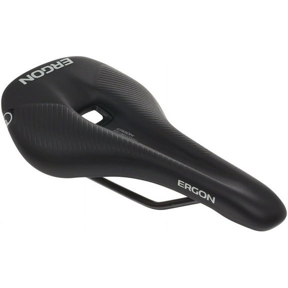 Ergon SR Comp Saddle Titanium Black Men's Small Medium Synthetic Cut Out