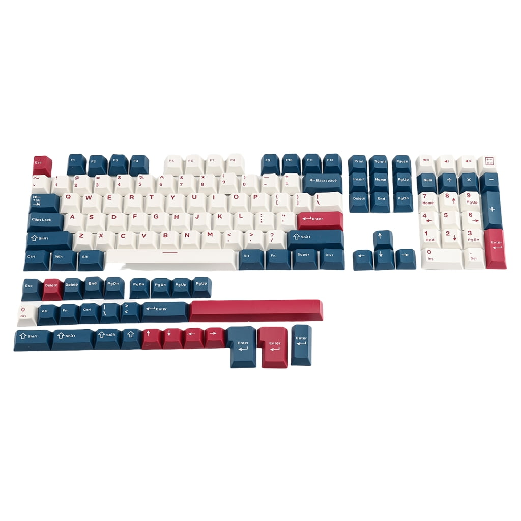 Ergonomic 136Key PBT Keycap Set Original Profile Double Shot Injections