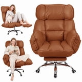 Ergonomic 140° Reclining Office Chair with Footrest & Flip Armrests for ...