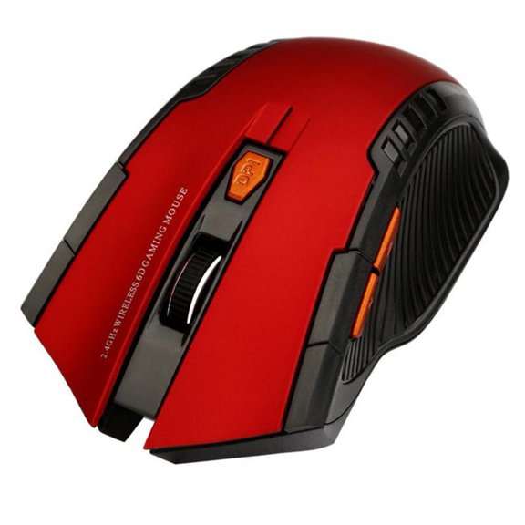 Ergonomic 2.4GHz Wireless Optical Mouse 6 Button 800-1600 DPI Adjustable Portable Laptop Desktop Mice