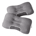 thumbnail image 1 of Ergonomic, 2-piece set of peas pillow, upgraded bed pillow, used for back, side, stomach sleep, neck and shoulder support, standard size 24 "x 15 ", 1 of 7