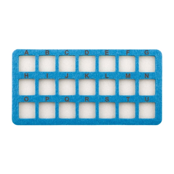 Ergonomic 21 Section Nonslip Crafting Mat Jewelry Creation Mat Suitable for Bead Storage and Handmade Jewelry Projects