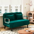 thumbnail image 1 of Ergonomic 39″ Sofa Bed with Soft Dutch Velvet | Offer Comfortable Resting Place for Guests at Home, 1 of 5