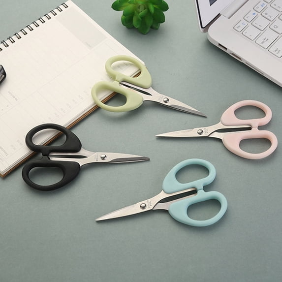 Ergonomic 4.72" Heavy Duty Scissors, Stainless Steel Sewing Scissors for Fabric Cutting Clothes, Small Sharp Craft Scissors for Paper Leather, Tijeras para Cortar Metal, Anti-Rust, Left/Right Handed