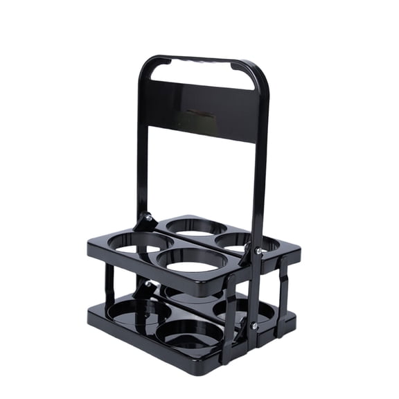 Ergonomic 4 Bottle Foldable Beverage Carriers High Strength Plastic Beverage Holder For Camping Travel And Parties
