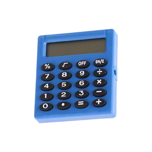 Ergonomic 8 Digits Miniature Calculator For School Shockproof Construction Easy To Carry
