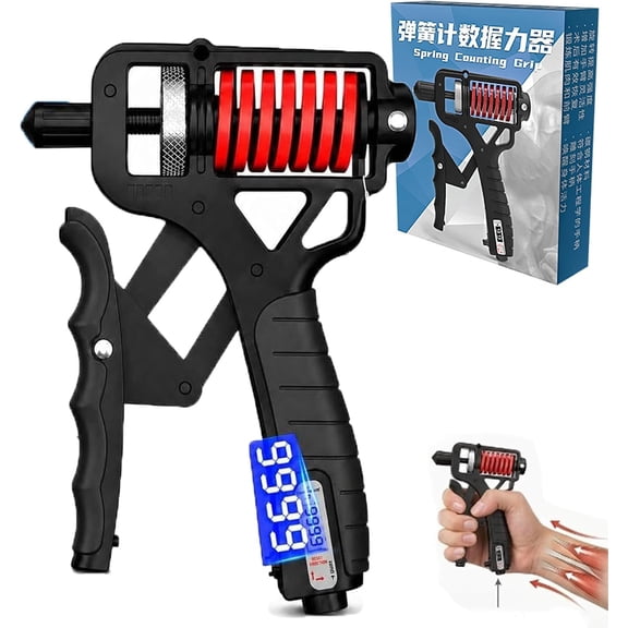 Ergonomic Adjustable H-Grip Hand Trainer Forearm Strengthener with Counter for Stress Relief Hand Gripper Strengthener Can Quickly Strengthen the Wrist Forearm and Fingers