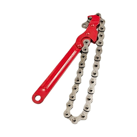 Ergonomic Adjustable Oil Filter Removal Tool Chain Lock Mechanism Metal