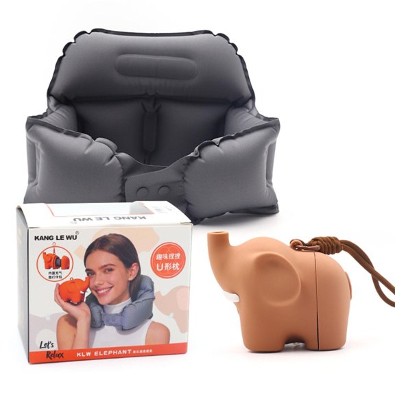 Ergonomic Air Fill Neck Cushion For Business Travelers And Commuters