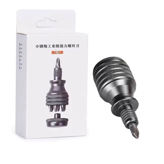 Ergonomic Alloy Screwdriver Handle for 1/4Inch Bit with Enhances Torques and Comfortable Grip Screwdriver Holder