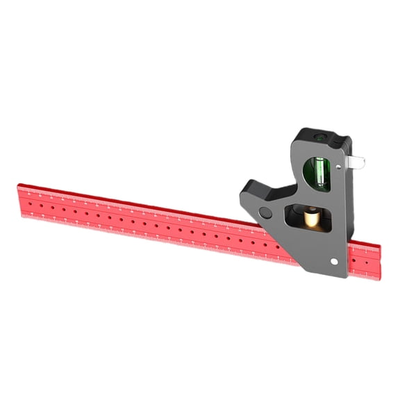 Ergonomic Aluminum Framing Square with Engraved Scale for Construction Woodcraft