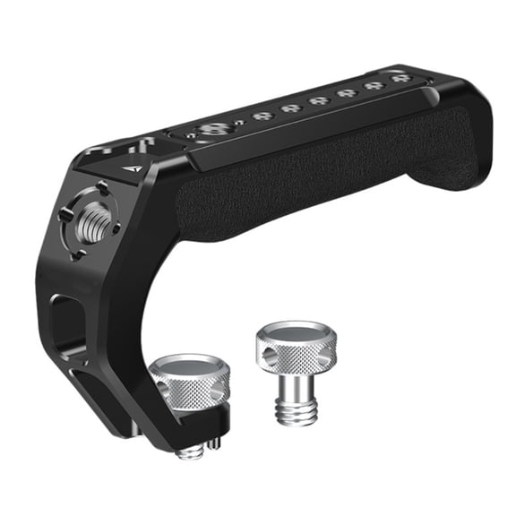 Ergonomic Aluminum Top Handle for Camera Cages with Secure Cold Shoe Adapter and Positioning Hole Handgrip Accessories