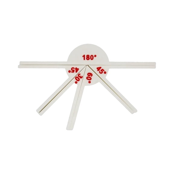 Ergonomic Angles Protractor with Marking Scale, Geometry Tool for Technical Drawing & Math Classroom Aid