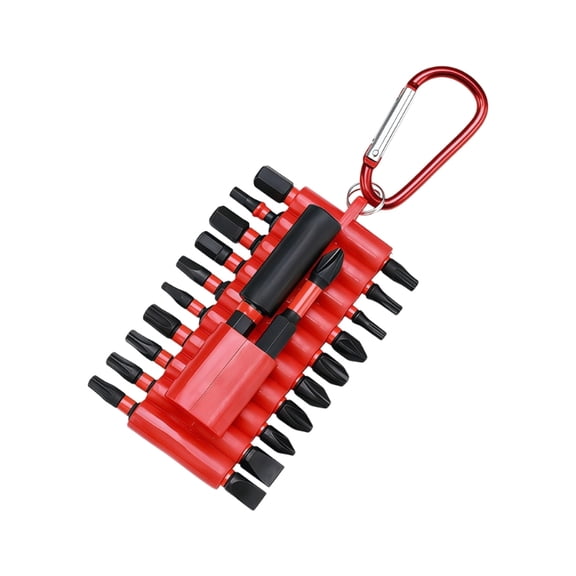 Ergonomic Antislip Impact Screwdriver Bit Kit with Organizers Sleeve Suitable for Electric Tool Various Repairs 22 Piece
