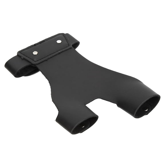 Ergonomic Archery Protective Glove Left Hand Leather Hand Guard Bow Shooting Finger Tab Shield for Outdoor Target Practice and Traditional Bow Hunting 17x11 Inches